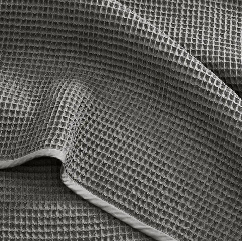 Waffle Fabric Swatch Stone