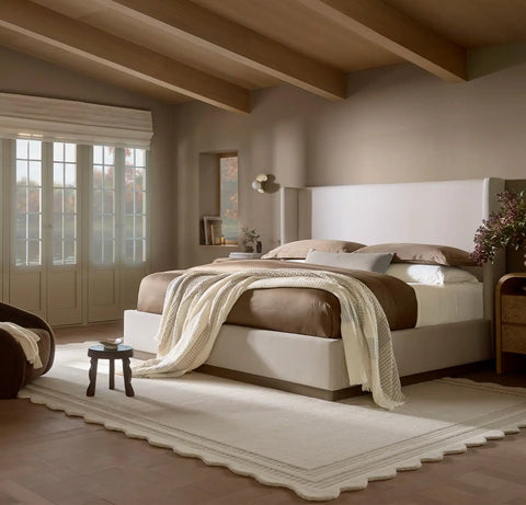 Signature Hemmed Duvet Set Walnut