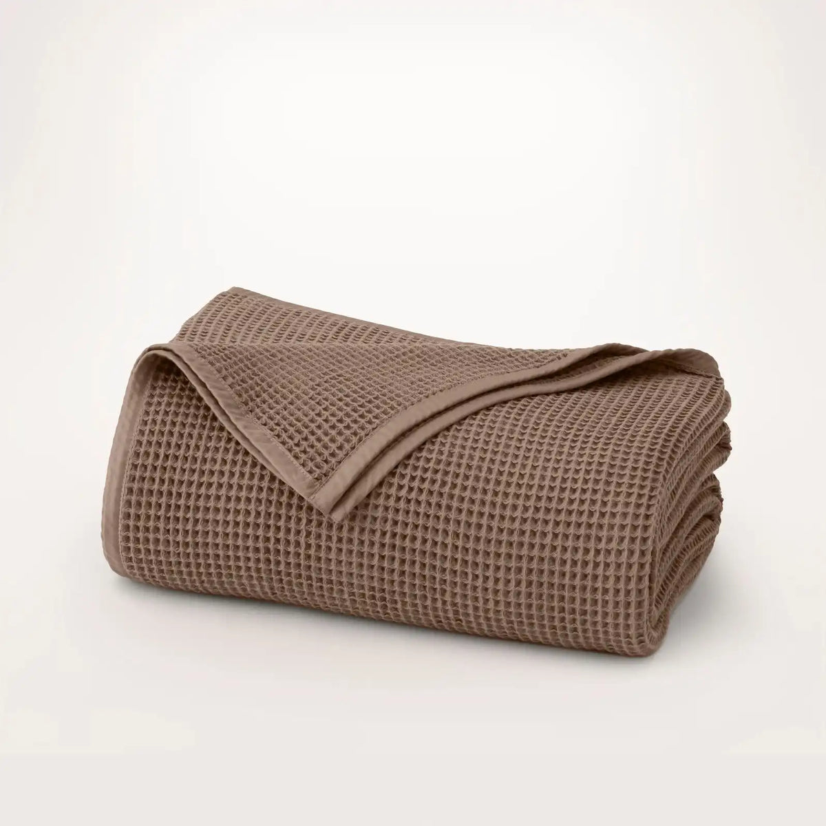 Waffle Bed Blanket Walnut