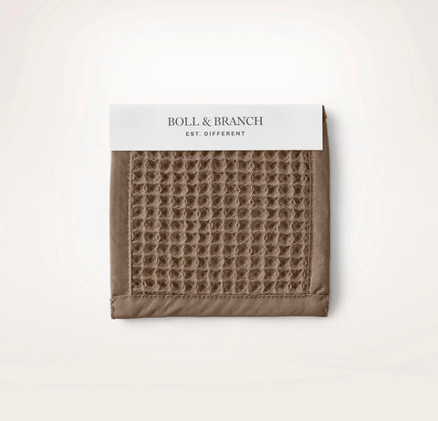 Waffle Fabric Swatch Walnut