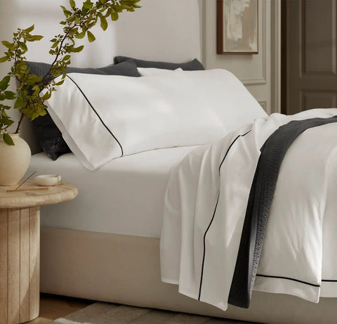 Signature Embellished Pillowcase Set White/Night Embroidered
