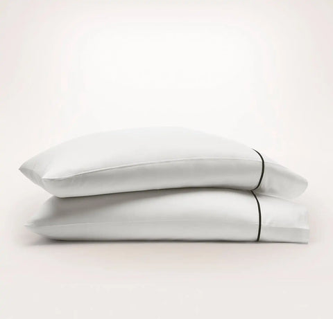 Signature Embellished Pillowcase Set White/Night Embroidered