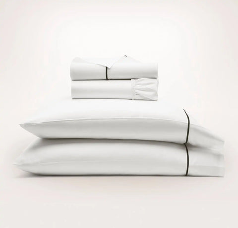 Signature Embellished Sheet Set White/Night Embroidered