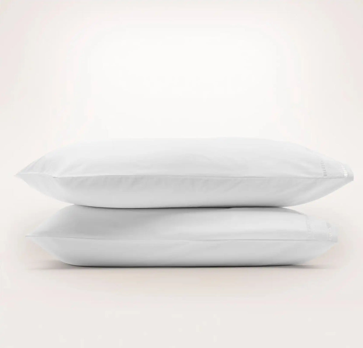 Signature Embellished Pillowcase Set White/White Ladder Stitch