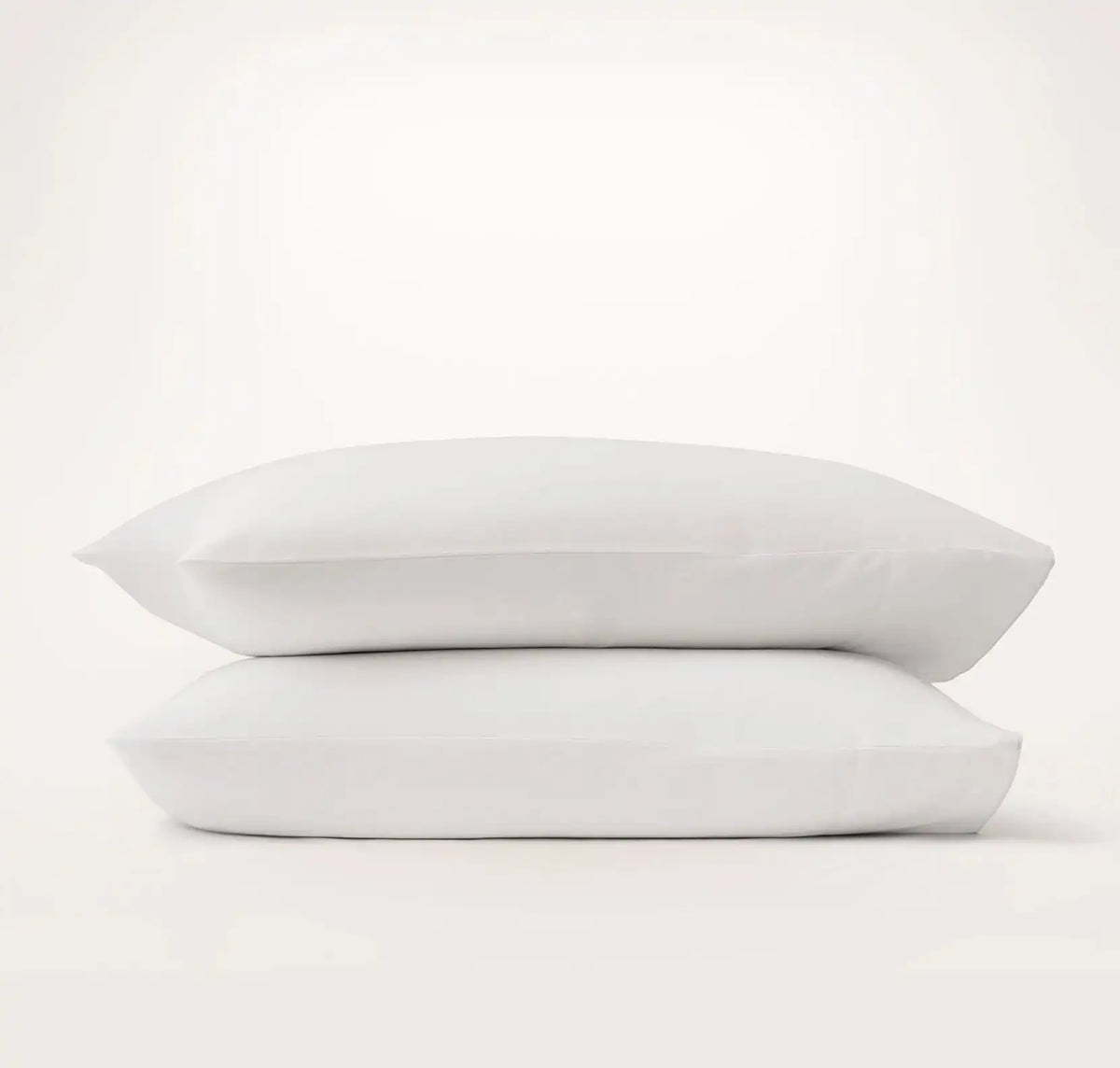 Signature Embellished Pillowcase Set White/White Piped Edge