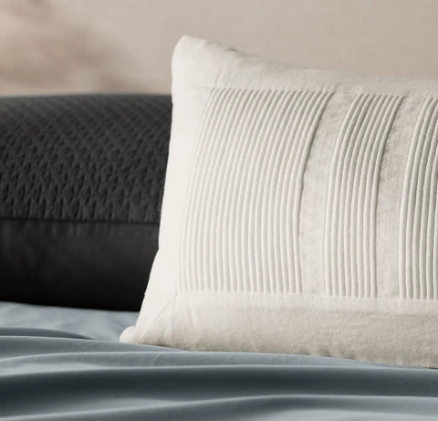 Fluted Pillow Cover White