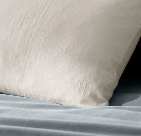 Fluted Pillow Cover White
