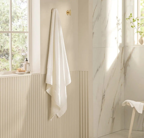 Plush Bath Sheet White