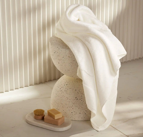 Plush Bath Sheet White