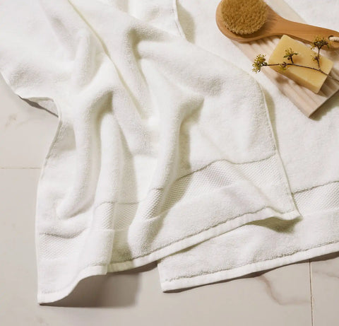 Plush Hand Towels (Pair) White