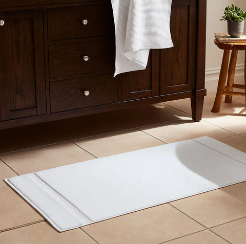 Plush Bath Mat White