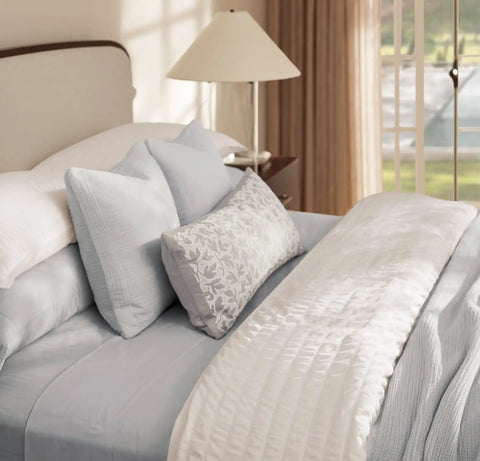 Relaxed Seersucker Duvet Set White
