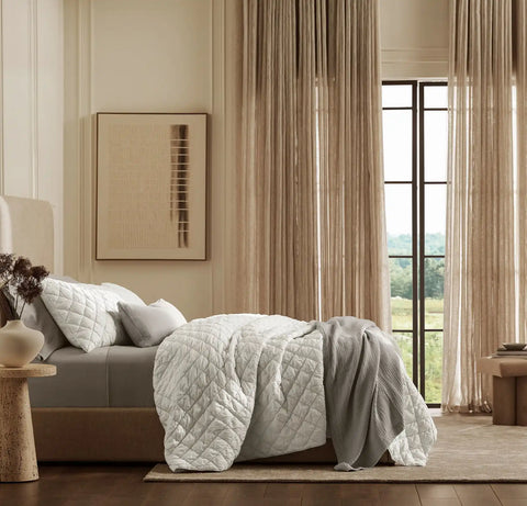 Signature Handstitched Cloud Comforter Set White