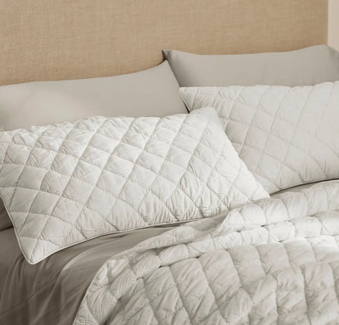 Signature Handstitched Cloud Comforter Set White