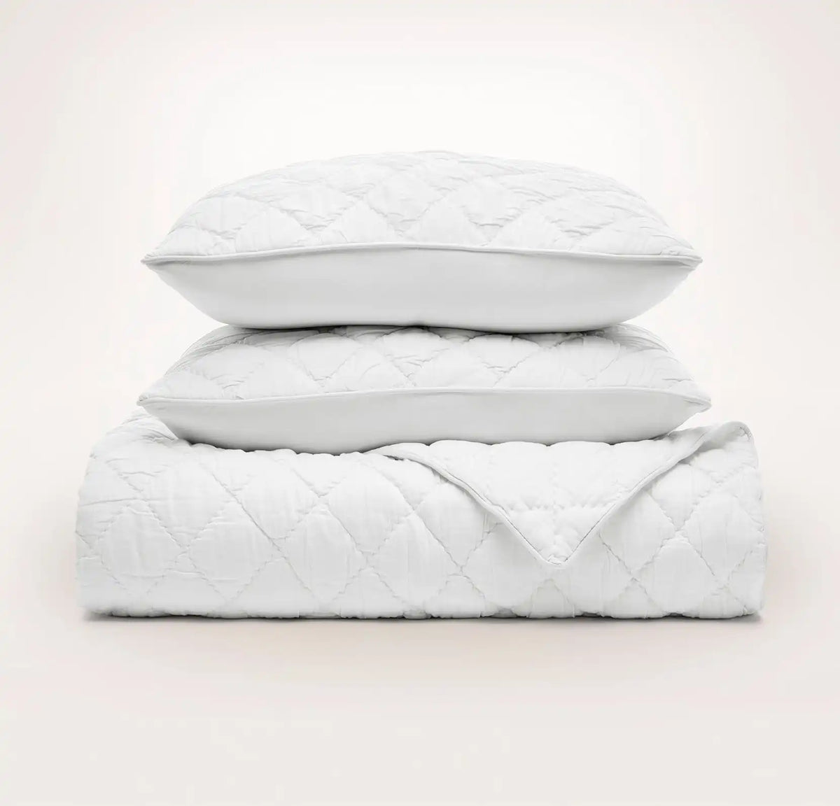 Signature Handstitched Cloud Comforter Set White