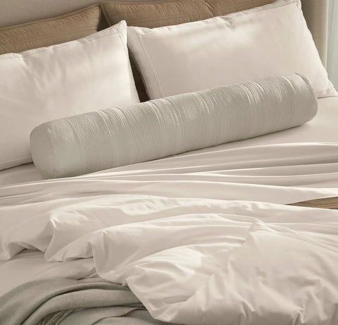 Signature Embellished Duvet Set White/White Ladder Stitch