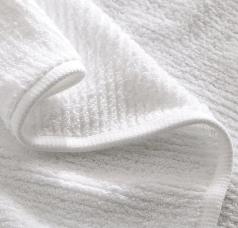 Turkish Ribbed Bath Sheet White