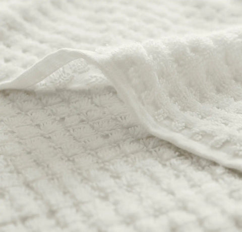 Turkish Waffle Bath Sheet White