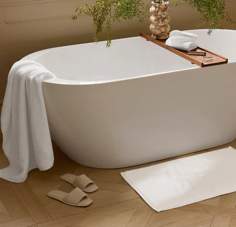 Turkish Ultra Plush Bath Mat White