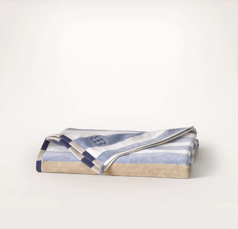 The Beach Towel Hydrangea Harbor Stripe