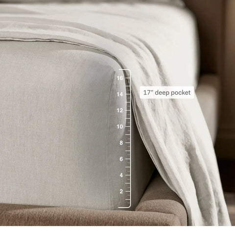 Linen Sheet Set Melange Shore
