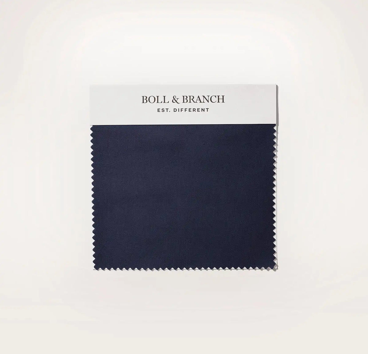 Percale Hemmed Fabric Swatch Coastal Navy
