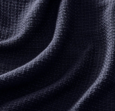Lightweight Bed Blanket Coastal Navy