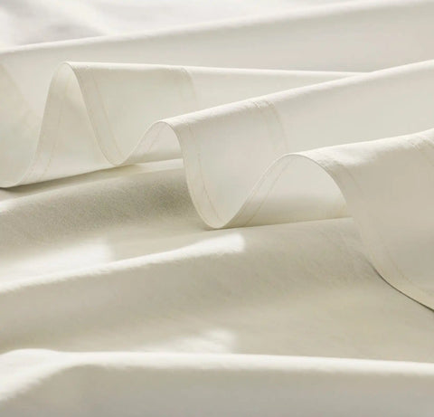 Percale Vintage Washed Fabric Swatch Vintage Cream