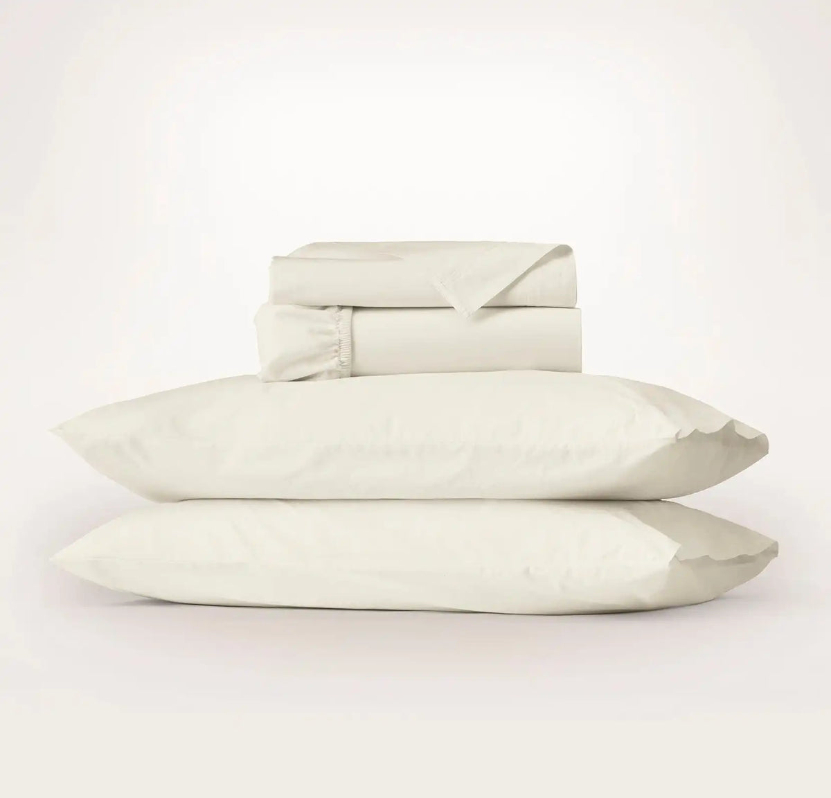 Percale Vintage Washed Sheet Set Vintage Cream