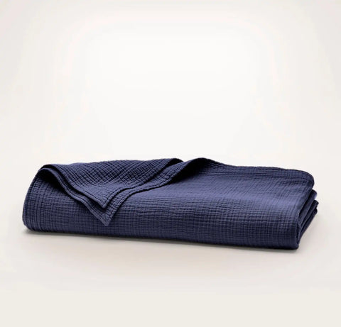 Dream Bed Blanket Coastal Navy