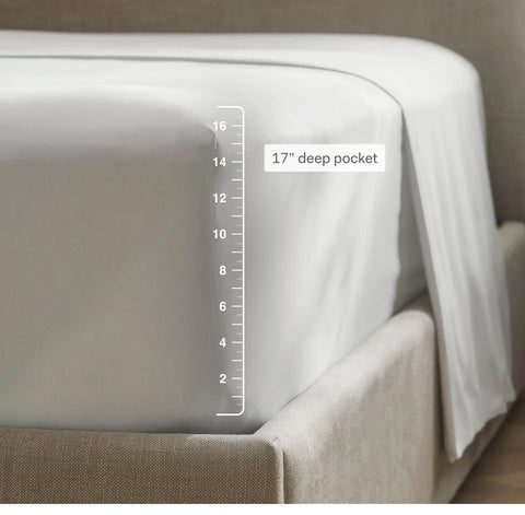 Signature Embellished Sheet Set Cream/Sand Ladder Stitch