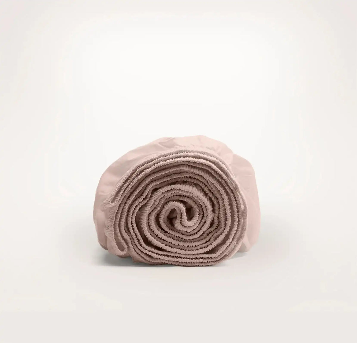 Percale Hemmed Fitted Sheet Dusty Rose