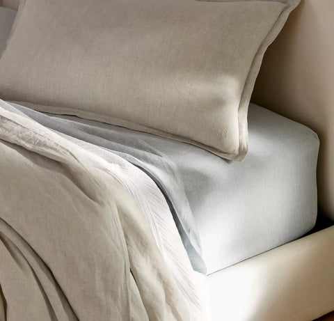 Linen Duvet Set Melange Natural