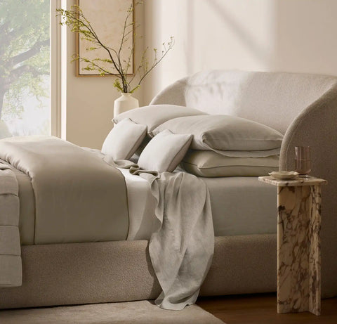 Linen Sheet Set Melange Natural