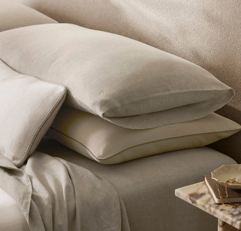 Linen Sheet Set Melange Natural