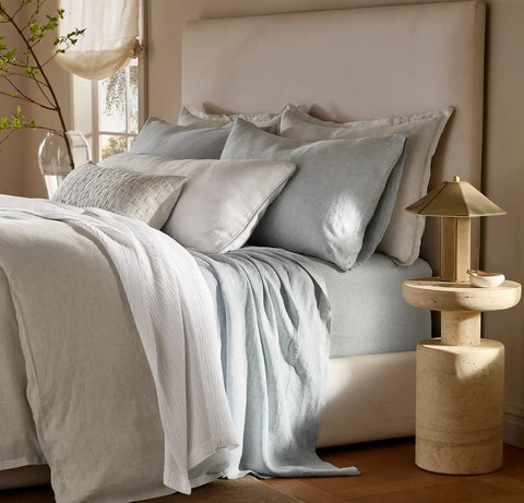 Linen Pillowcase Set Melange Shore