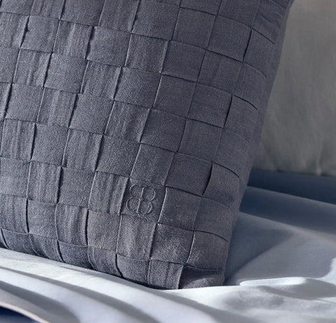 Linen Woven Icon Pillow Cover Melange Bay
