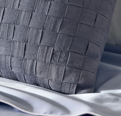 Linen Woven Icon Pillow Cover Melange Bay
