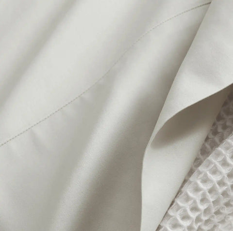 Percale Hemmed Fitted Sheet Mist