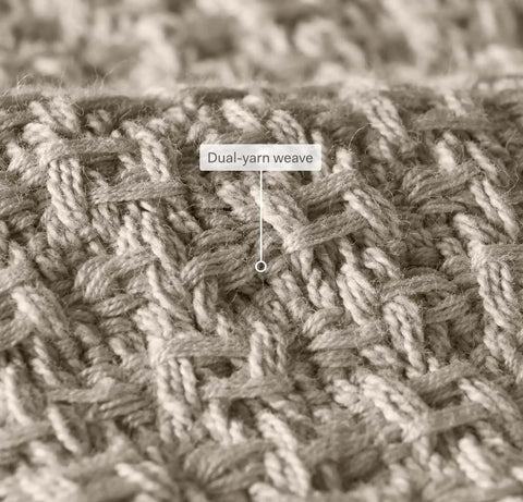 Modern Crochet Bed Blanket Chestnut