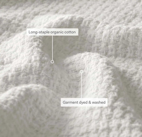 Modern Crochet Bed Blanket Pewter