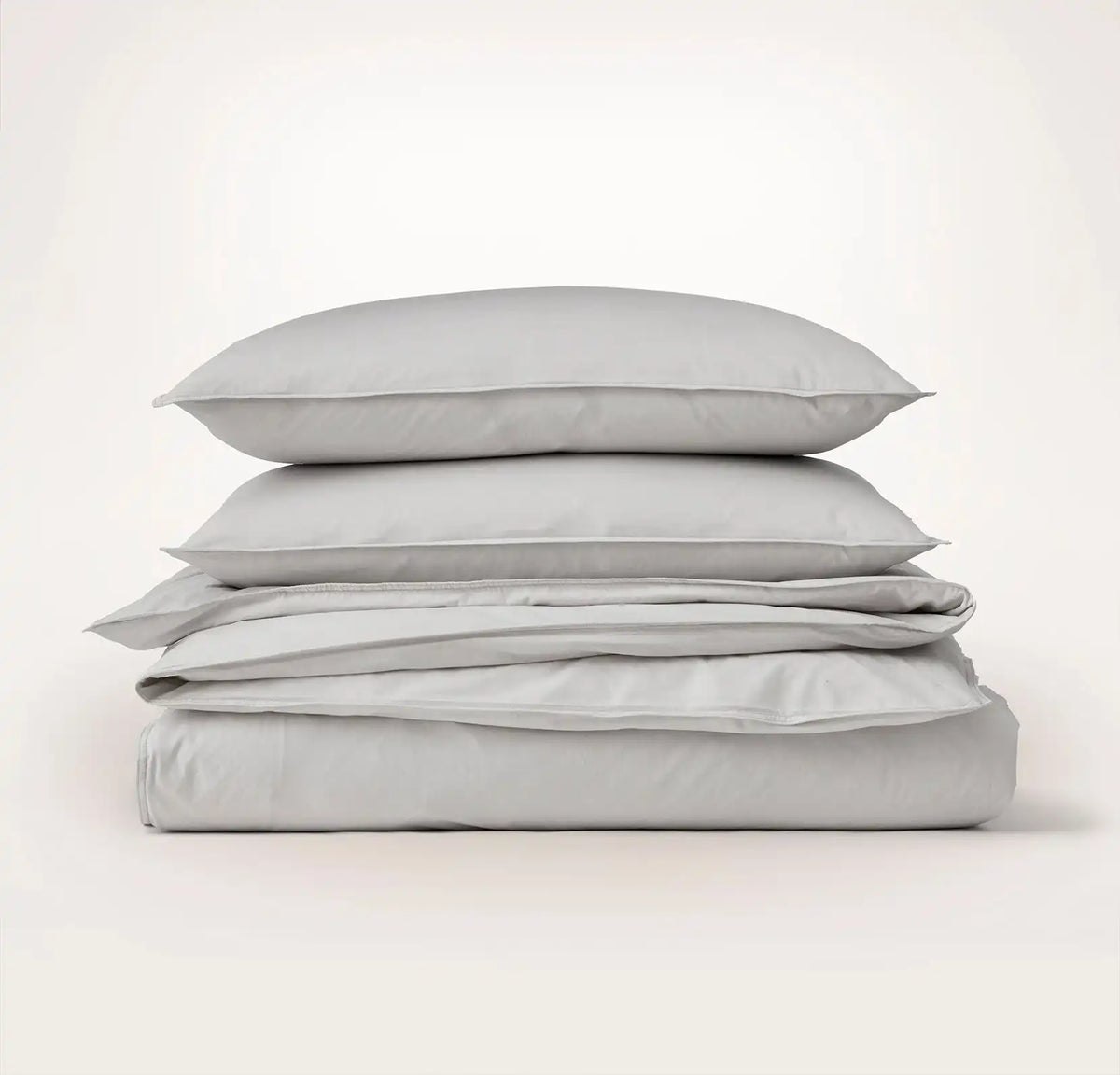 Percale Vintage Washed Duvet Set Vintage Mist