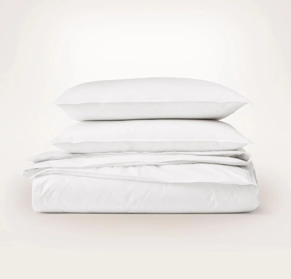 Percale Vintage Washed Duvet Set Vintage White