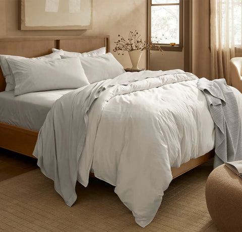 Percale Vintage Washed Sheet Set Vintage Mist