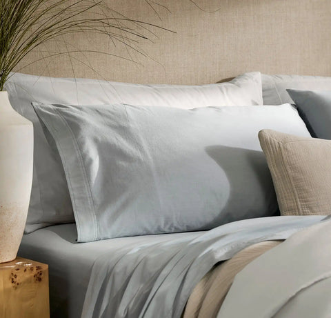 Percale Vintage Washed Pillowcase Set Vintage Shore