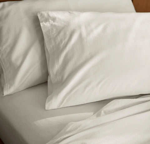 Percale Vintage Washed Sheet Set Vintage White
