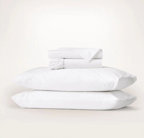 Percale Vintage Washed Sheet Set Vintage White