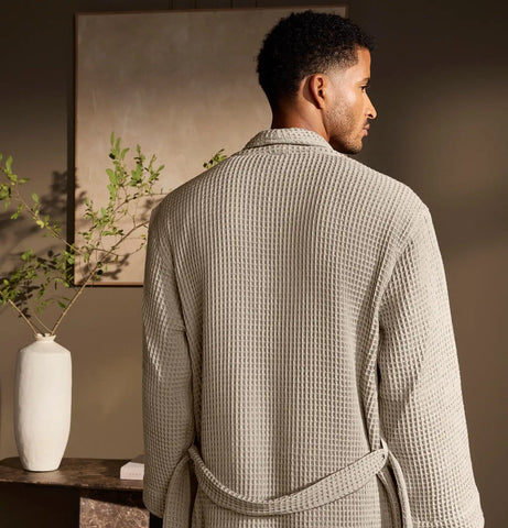 Waffle Robe Pewter/Stone