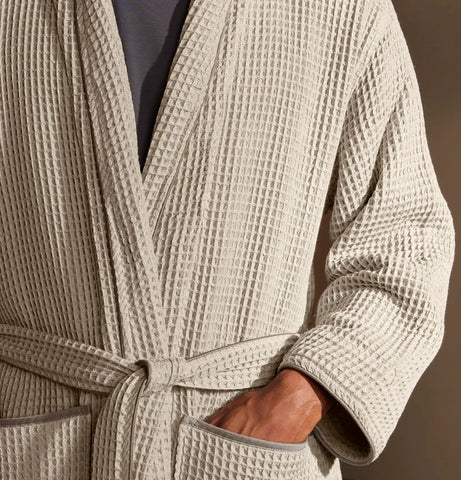 Waffle Robe Pewter/Stone