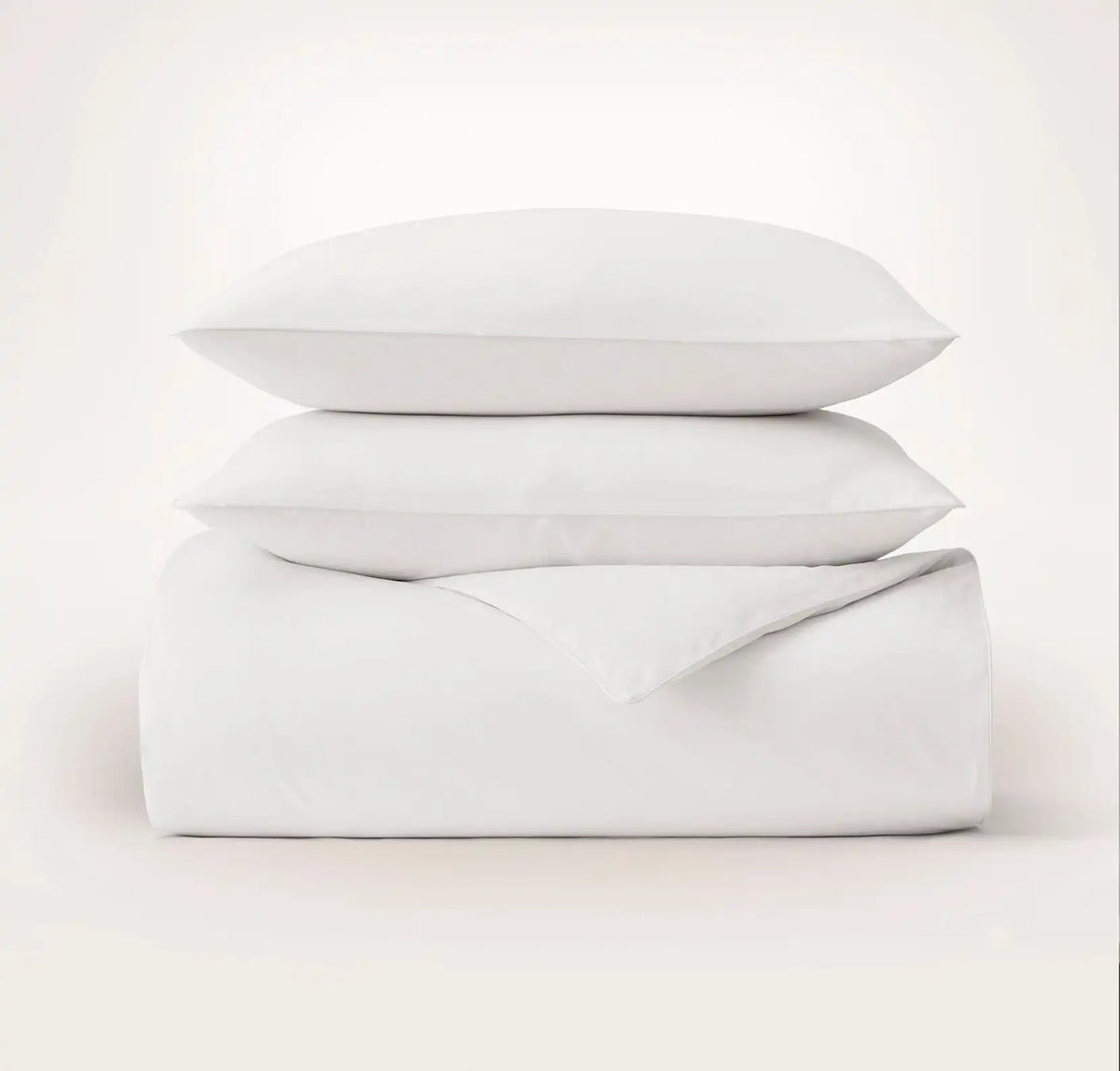 Signature Embellished Duvet Set White/White Piped Edge